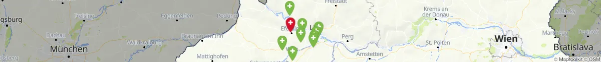 Map view for Pharmacies emergency services nearby Aschach an der Donau (Eferding, Oberösterreich)